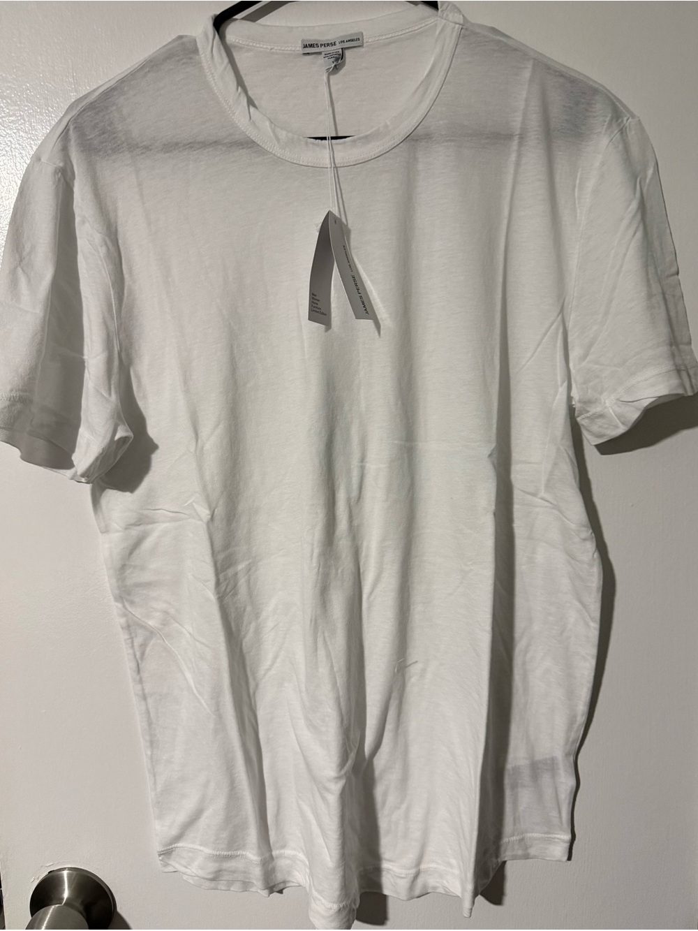 James Perse White Short Sleeve Crew Neck Tee